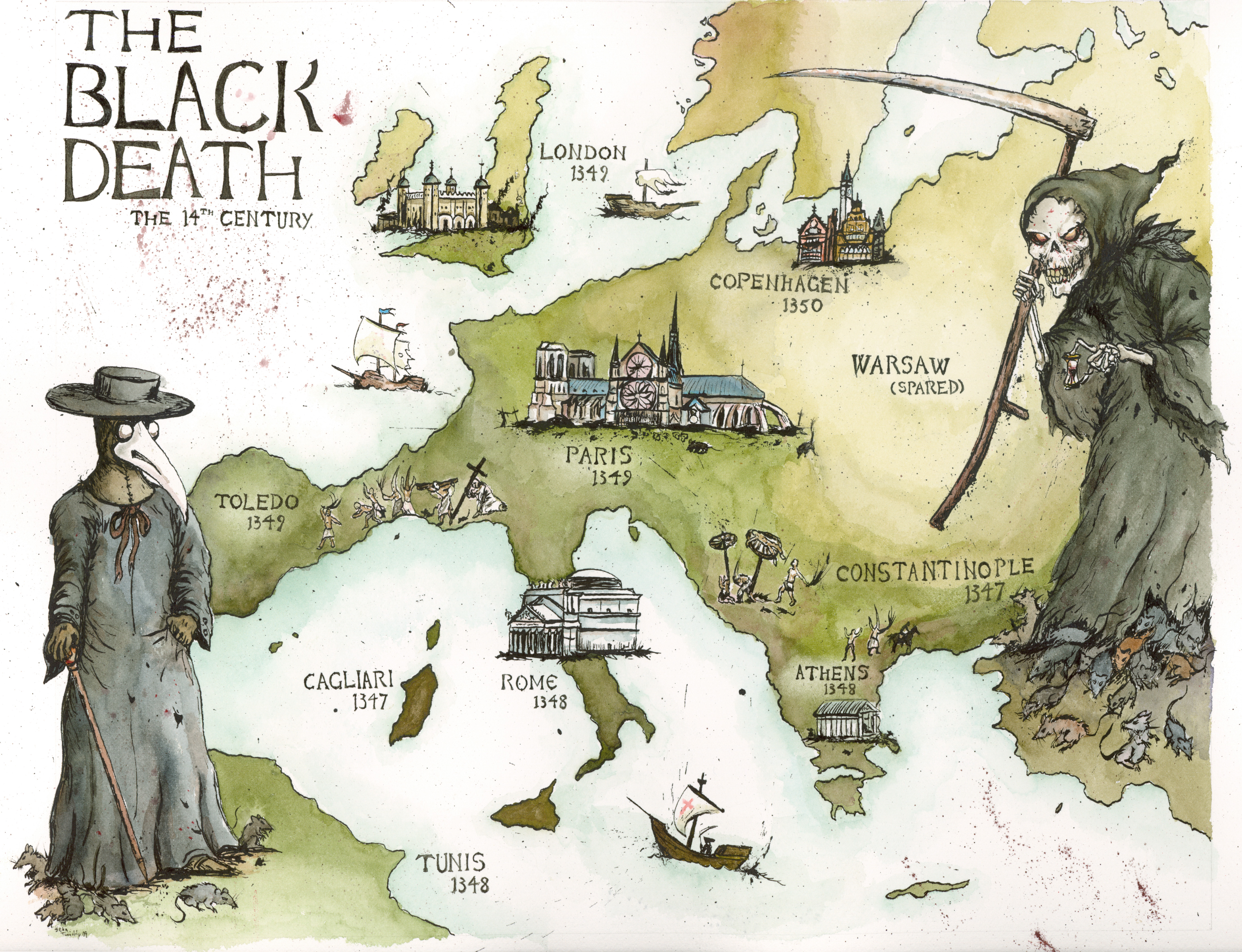 Black Plague Chart Black Plague Chart