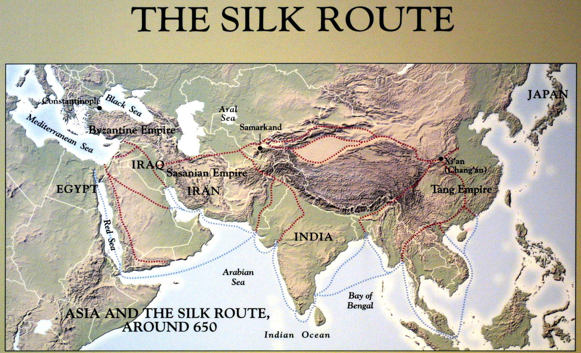 byzantine empire trade routes map