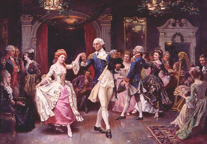 george-washington-having-a-ball-to-celebrate-the-end-of-the-american-revolution-in-an-1889-painting-illustration-by-jean-leon-germome-ferris